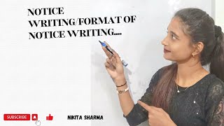 Notice WritingFormat of Notice writingclass 6789101112 youtuber grammar englishgrammar [upl. by Ponton]