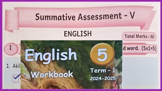 5th standard SUMMATIVE ASSESSMENT WORKBOOK ANSWERS [upl. by Ahsille940]