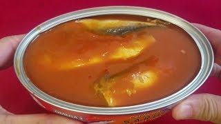 eat Canned Sardines in Spicy Tomato Sauce with Bread [upl. by Schlessel132]