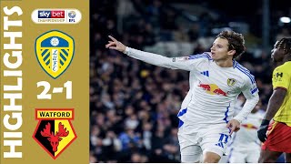 Leeds v Watford 21  Match Highlights  EFL Championship 202425 [upl. by Acinnad]