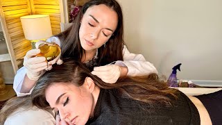 ASMR Scalp Check amp Treatment Sensitivity Tests Sharp or DullReal Person Medical ExamDEEP Tingles [upl. by Dominick]