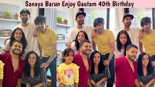 Sanaya Irani Mohit Sehgal Barun Sobti enjoy in gautam Hegde 40th birthday with pashmeen Sobti [upl. by Dnar914]