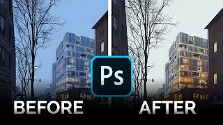 Post Production 007  Postproduction process for Exterior Rendering  4pixos Academy [upl. by Galatea]