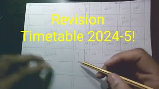 How to make a revision timetable gcserevision revision exampreparation [upl. by Johnathan]