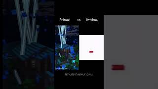 Animasi VS Original Ketika Hujan Tapi Ada Petir Saat Malam Hari animasi minecraft indonesia [upl. by Peters]