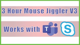 3 Hours Mouse Jiggler Version 3  Keep MS Teams GREEN ACTIVE  Keep Computer Awake [upl. by Assilanna691]