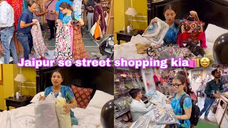 Jaipur k Bappu Bazar se kia khub sara street shopping🛍️ Itna sasta market😱 [upl. by Coralie]