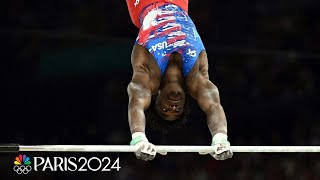 Frederick Richard ROCKS high bar advances to first allaround final  Paris Olympics  NBC Sports [upl. by Reinaldos]