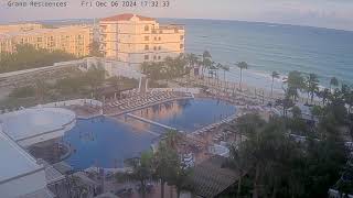 Grand Residences Riviera Cancun Live Webcam [upl. by Richmound]