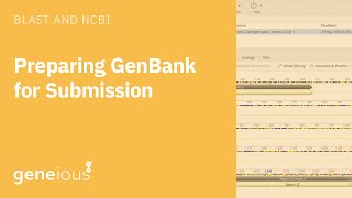 Prepare Sequences for GenBank Submission with Geneious Prime [upl. by Ballard]