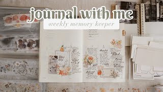 Journal with me weekly memory keeper on my thinking of you journal [upl. by Sollars930]