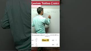 Trigonometry PYQ 10th math shorts PhysicsWallah GREENBoard wifistudybyUnacademy mathquestion [upl. by Bohner]