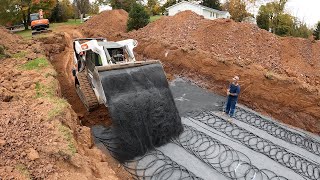 Geothermal dig pipe fusion and backfill [upl. by Eno]