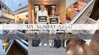 SUNDAY RESET  BACK TO SCHOOL PREP  BACK TO SCHOOL ORGANIZATION  GETTING READY FOR BACK TO SCHOOL [upl. by Wehttan]