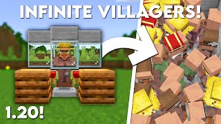 Minecraft EASY Infinite Villager Breeder in Bedrock 120 MCPEXboxPS4Nintendo SwitchWindows10 [upl. by Anilok167]