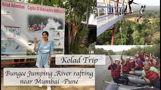 Kolad Trip Near MumbaiPune 2022 Zostal Kolad  River rafting Bungee Jumping [upl. by Ayenet65]