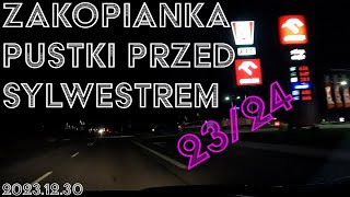 🔴Zakopianka trasa przed Sylwestrem Marzeń TVP 202324 PUSTKI i brak korków na trasie Nie ma śniegu [upl. by Nalepka394]