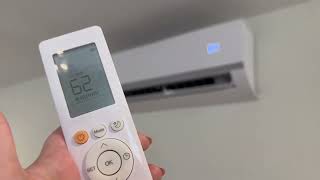 COSTWAY 12000BTU Mini Split Air Conditioneramp Heater20 SEER2 115V Wall Mounted Ductless AC Unit [upl. by Annotahs]