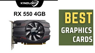 Best Graphics Card  Kinology AMD GPU Radeon RX 550 4G GDDR5 Graphics Card Review [upl. by Zedekiah549]