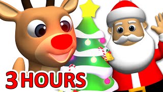 quotKids Christmas Songsquot 3 Hours  Rudolf Santa Claus Frosty amp More Children Busy Beavers [upl. by Atimad]