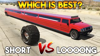 GTA 5 ONLINE  SHORTEST CAR VS LONGEST LIMO WHICH IS BEST [upl. by Jabin]