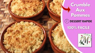 Recette Crumble Aux Pommes Facile [upl. by Atwood361]