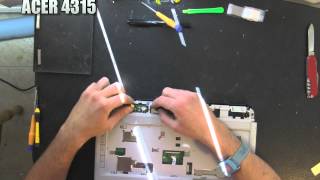 ACER ASPIRE 4315 laptop take apart video disassemble disassembly [upl. by Gnahc]