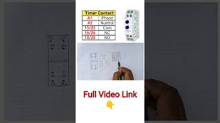 electrical timer connection eletricalengineering timer cyclic ytshort [upl. by Jacquelynn]