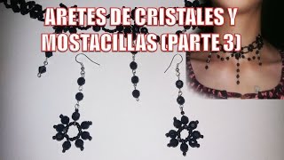 Aretes elegante para noche  Bisutería Fina Paso a paso 3ERA Parte [upl. by Peonir]