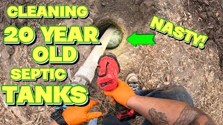 Cleaning 20 YEAR OLD Septic TANKS [upl. by Aynotahs]