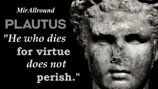 Plautus Quotes Ancient Roman Playwright  Romes Greatest Comic Playwright [upl. by Ppilihp711]