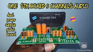 STK402950 AUDIO BOARD HOW TO USE  5 CHANNEL STK AUDIO BOARD [upl. by Nylloc]