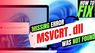 2023 How To Fix msvcrtdll is Missing from computerNot Found Error Windows 10117 3264 bit 🅽🅴🆆 [upl. by Chem]