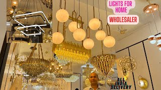 Lights for Home in Bhagirath Palace Light Market Chandni Chowk Kirti Nagar Furniture Market Delhi [upl. by Cenac]