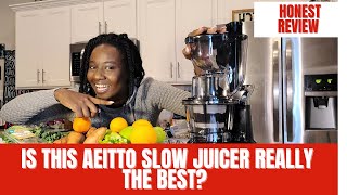 Aeitto Slow Masticating Juicer Honest Review 2021  Purchased on Amazon [upl. by Arikat]