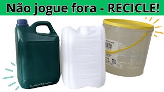 2 IDEIAS FACEIS COM EMBALAGENS PLASTICAS RECICLAGEM CRIATIVA Artesanato CompartilhandoArte [upl. by Enra]