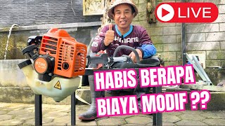 Live‼️Berapa Habis Total Modifikasi Stihl FS 3001 [upl. by Suqram]