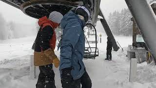 What an amazing powder day up at Snowshoe in West Virginia [upl. by Ahseyi]