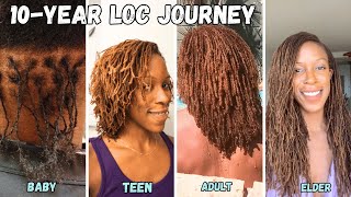 10Year Visual Sisterlocks Journey  Hair Stages and What To Expect With Pictures of Each Stage [upl. by Leibman]