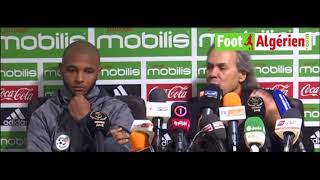 Réaction du sélectionneur national Rabah Madjer après le match Algérie 1  1 Nigeria [upl. by Tracey]