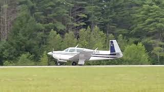 M20J Mooney Takeoff from Parlin Field Airport [upl. by Lever]