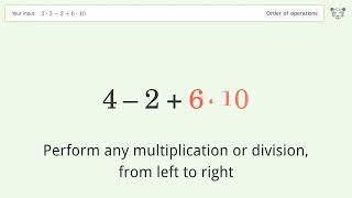 Master Order of Operations Solve 222610 Step by Step [upl. by Samoht373]