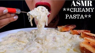 CREAMY CHEESY PASTA ASMR ALFREDO SPAGHETTI CREAMY CHICKEN PASTAMUKBANG먹방 NO TALKING [upl. by Garold881]