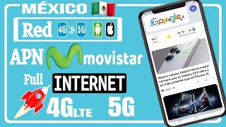 Nuevo APN para Movistar 4GLTE Y 5G INTERNET en México 2024 [upl. by Nosemaj787]