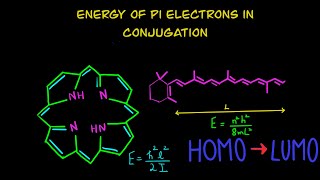 How to find Energy of particle in 1D box and on a ring  Beta carotene haeme unit [upl. by Auqinat]