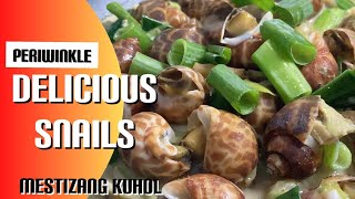 How to Cook Periwinkle Snails or KUHOL The Best with Coconut Mik [upl. by Melly]