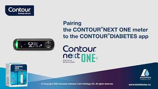 Pairing the CONTOUR NEXT ONE meter with the CONTOUR DIABETES app  CONTOUR NEXT ONE  mmolL [upl. by Ljoka]