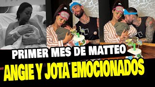 ANGIE ARIZAGA Y JOTA BENZ CELEBRARON EL PRIMER MES DE SU HIJO Y LE DEDICAN MENSAJE [upl. by Magan]