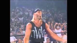 nWo attacks WCW 26Aug 1996 Flair gets hairdye [upl. by Airehtfele]