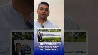 The fees Navya Nanda will pay for IIMA business trending trendingshorts shorts success learn [upl. by Chatwin]